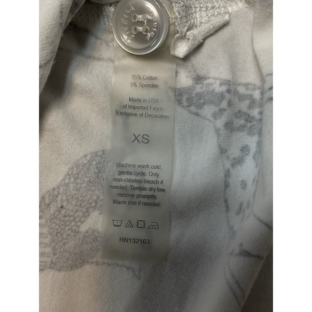 Bed Head Pajama Top ONLY Black and White Short Sleeve Button Front Dogs Size XS - Picture 9 of 9